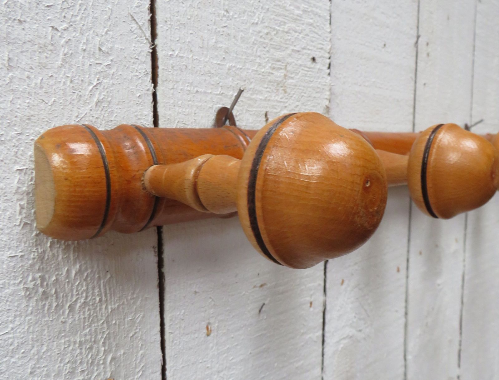 Antique Faux Bamboo Coat Hooks photo 95.0
