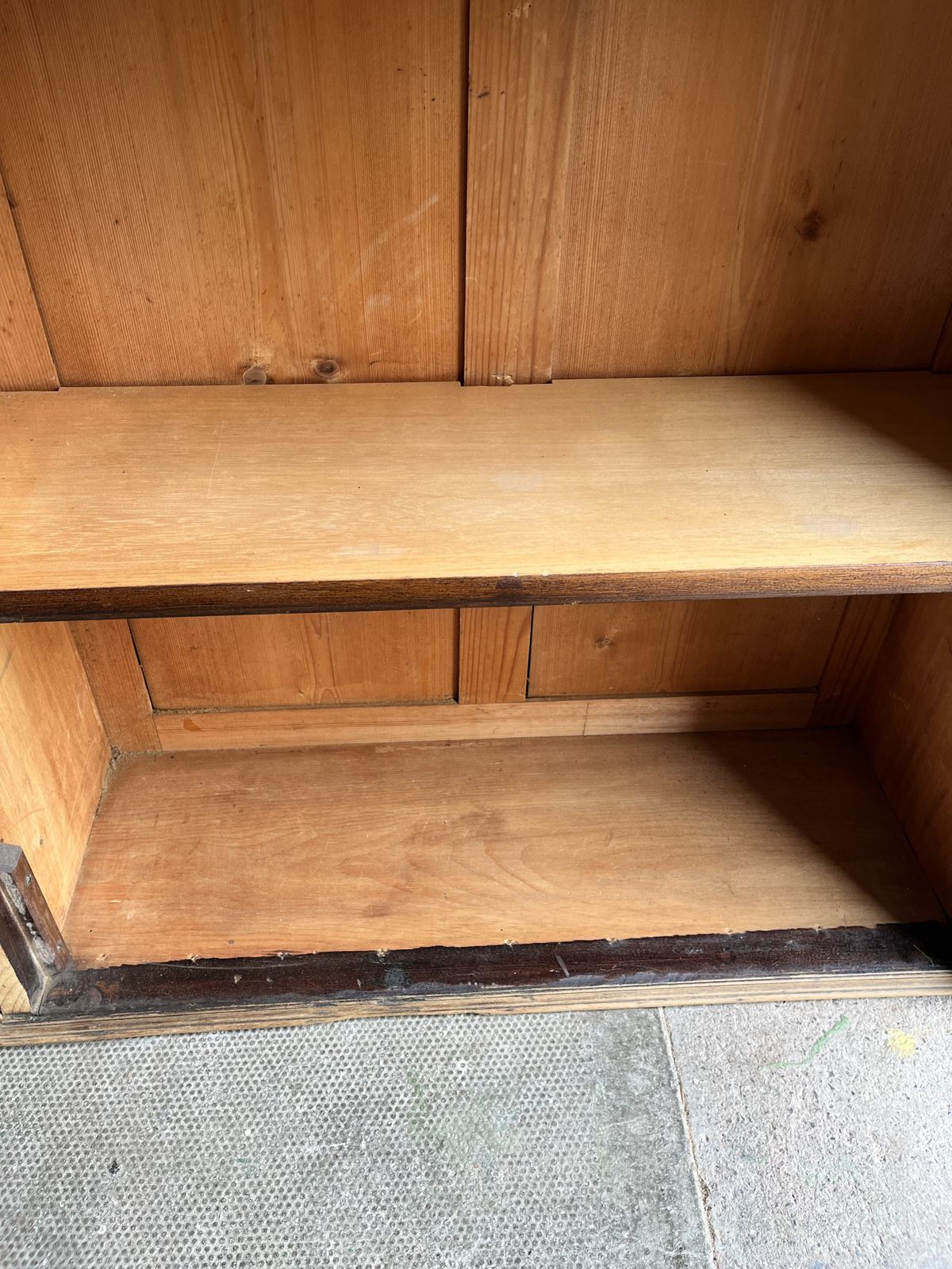 Victorian Pine Display Cabinet photo Furniture