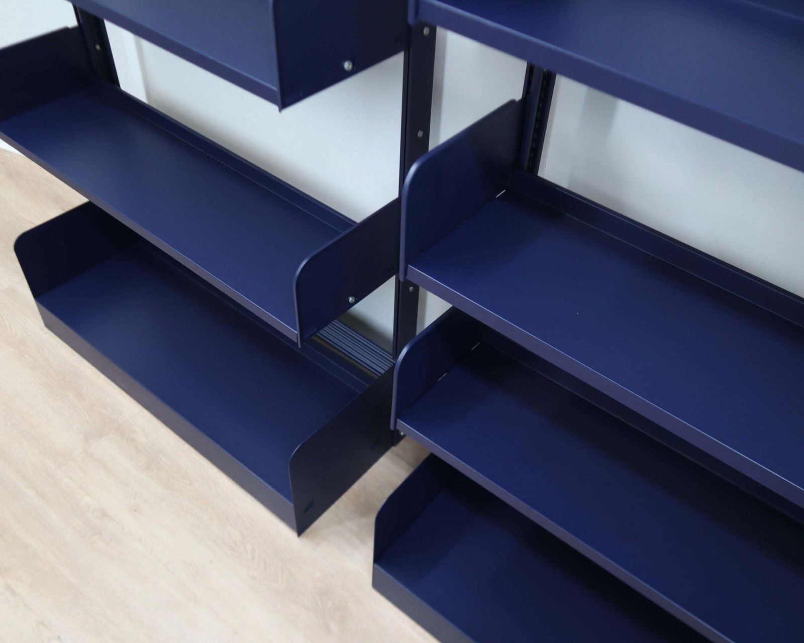 photo furniture Restored Congresso Modular Metal Bookcase Lips Vago 1970s, Set Of 2