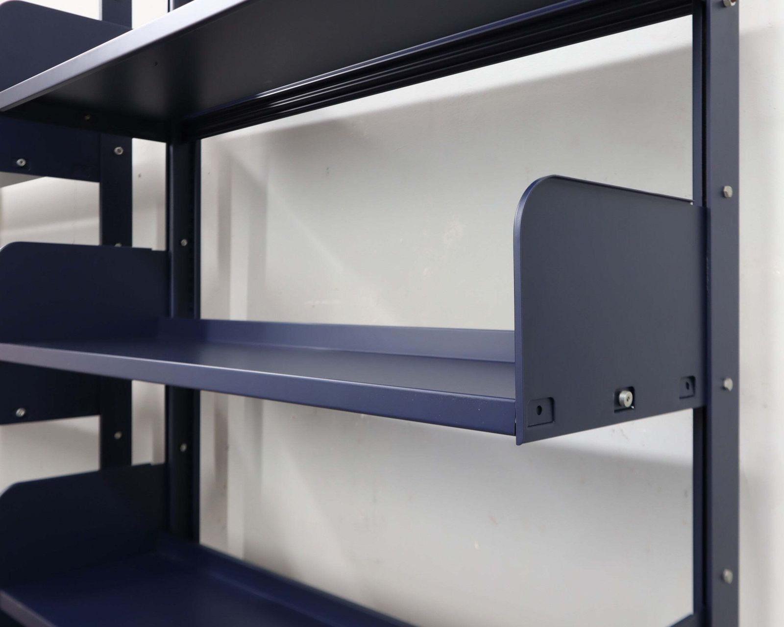 Furniture Restored Congresso Modular Metal Bookcase Lips Vago 1970s, Set Of 2 photo