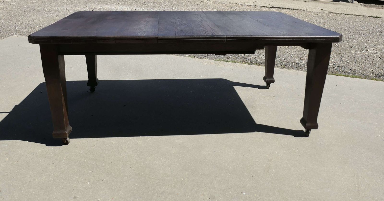 Victorian Arts And Crafts Oak Wind Out Table, Extending Dining Table This Is A Very Stu