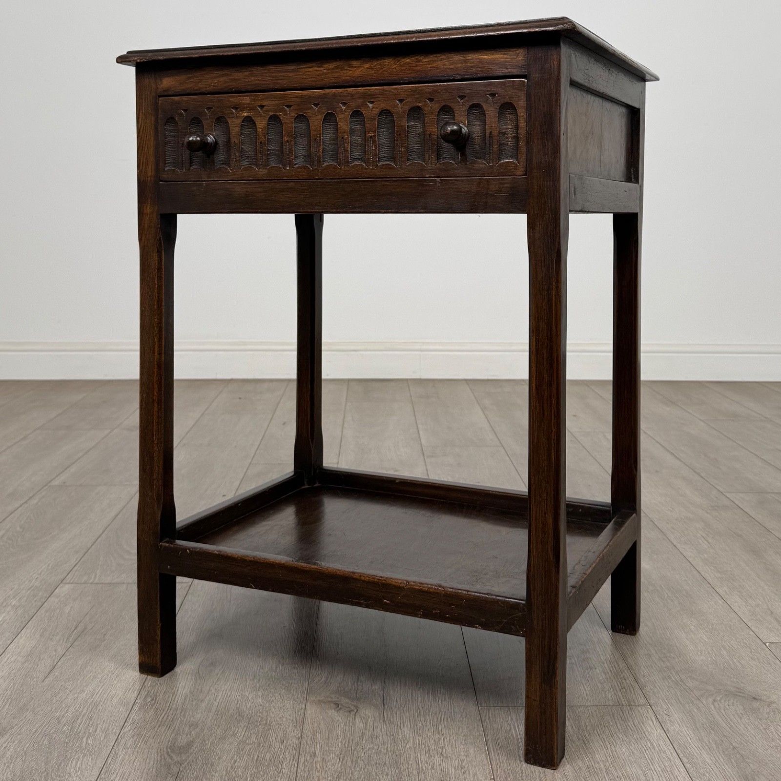Antique 20th Century Edwardian Side Table In Oak ( Af 5858 ) photo furniture