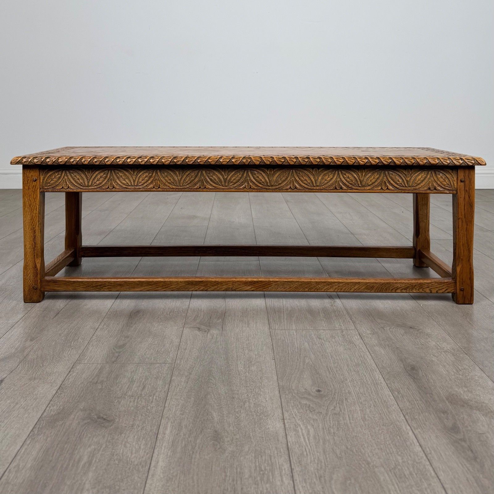 Antique 20th Century Edwardian Coffee Table In Golden Oak ( Af 5902 ) photo 495.0