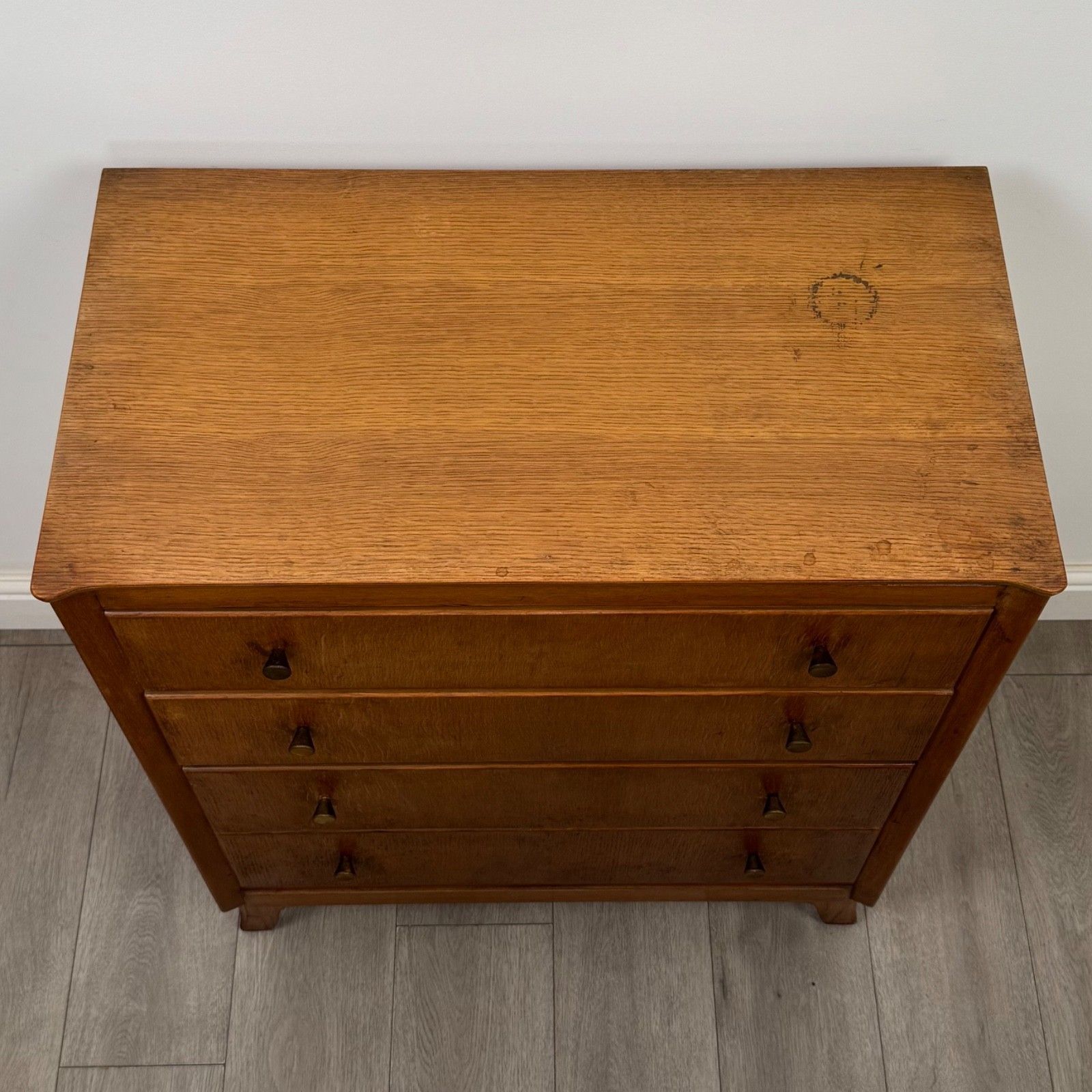 photo furniture Vintage 20th Century Chest Of Drawers In Golden Oak ( Af 5835 )