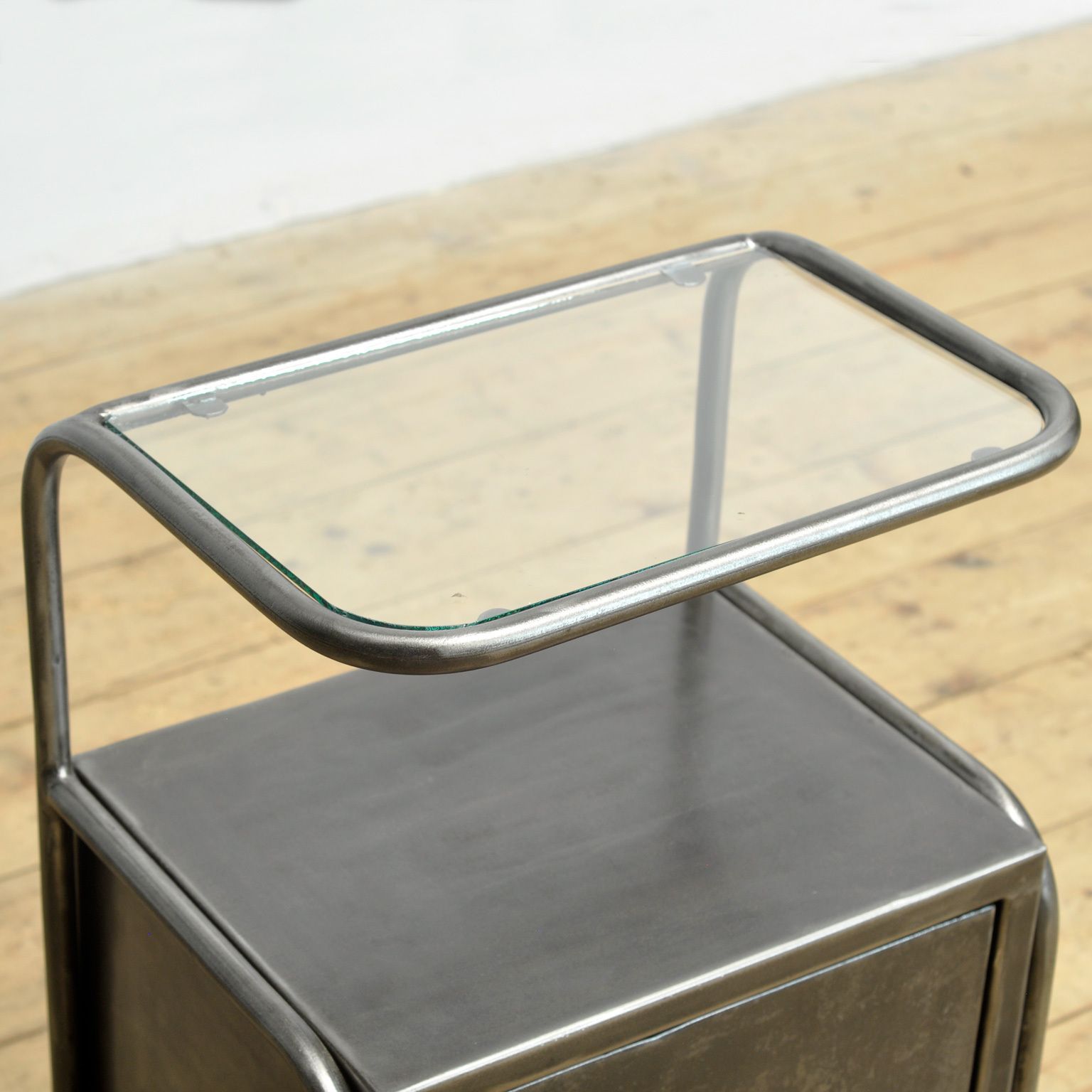 Set Of Iron Bedside Tables, 1950s photo buy