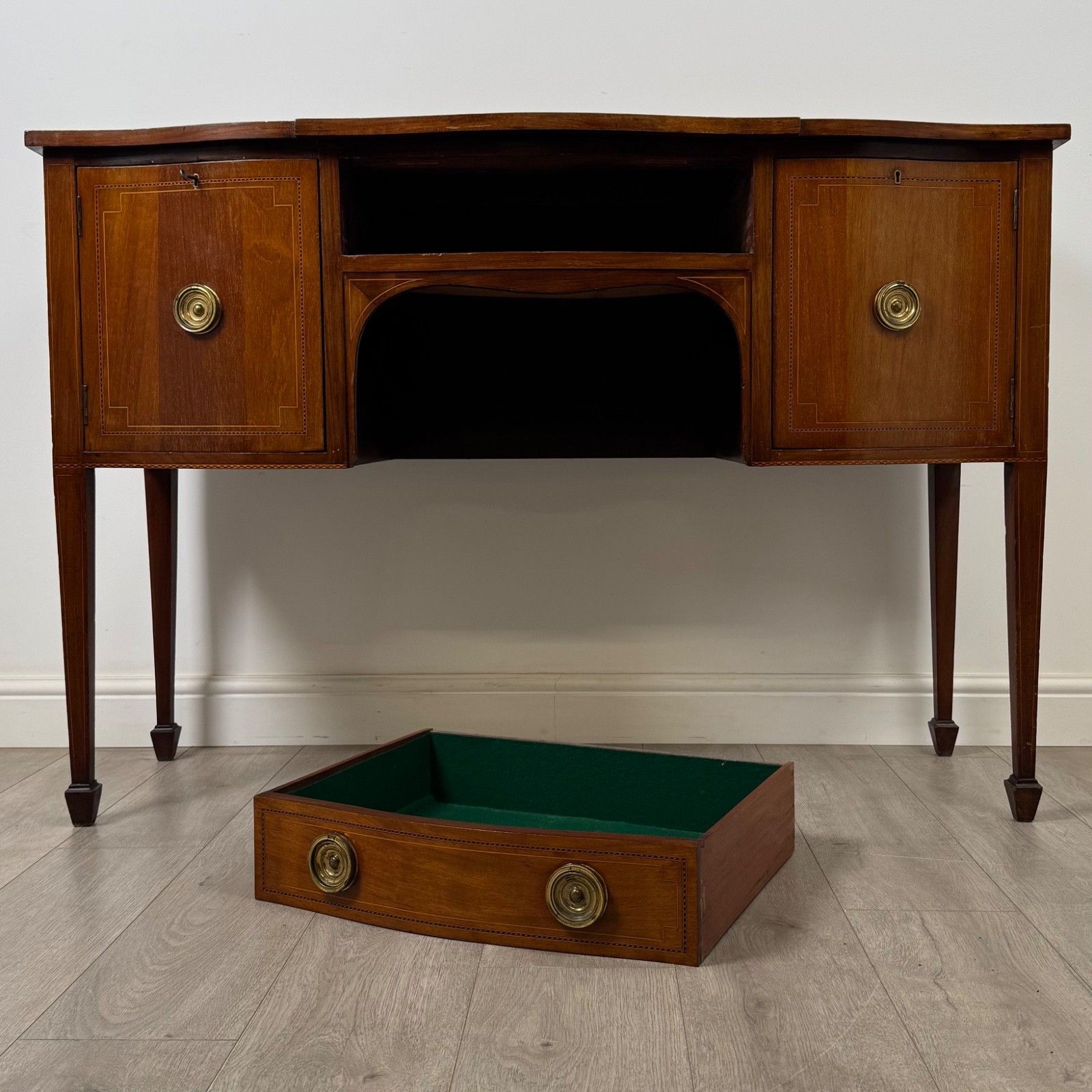 Furniture Antique 20th Century Edwardian Sideboard In Mahogany ( Af 5844 ) photo