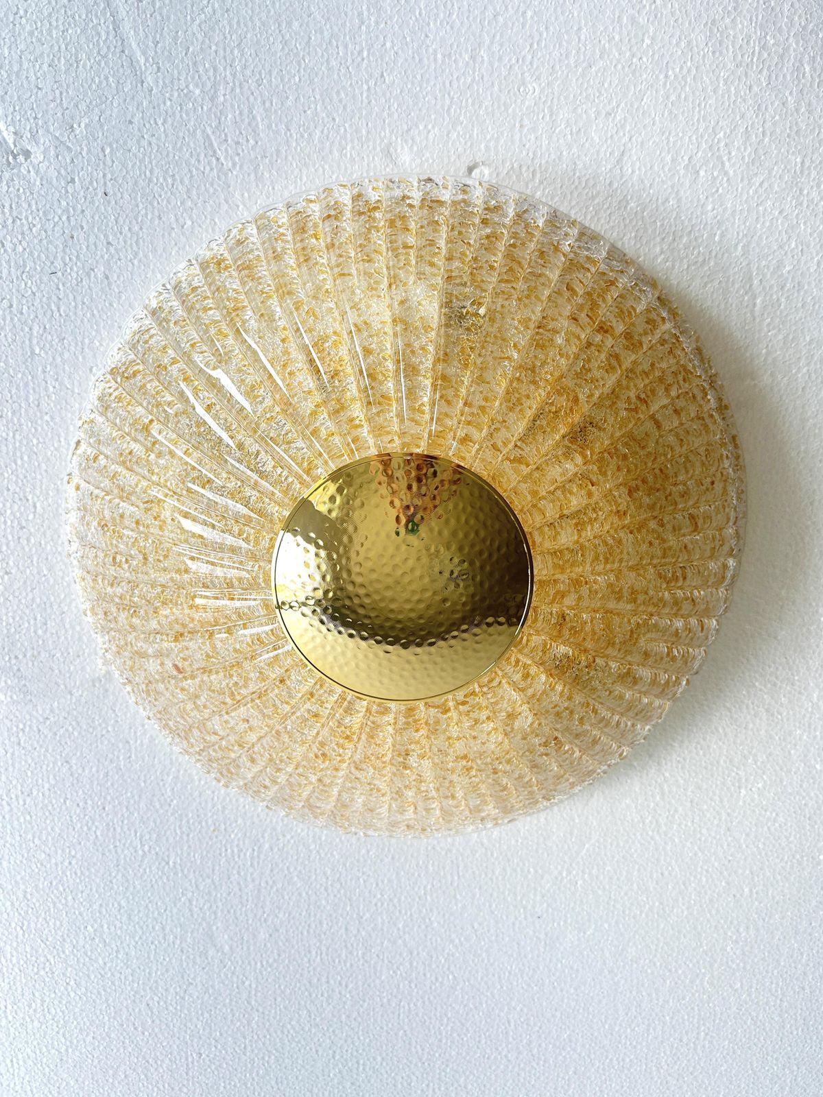 Venetian Gold “Graniglia” Murano Glass Flush Mount photo 2591.0
