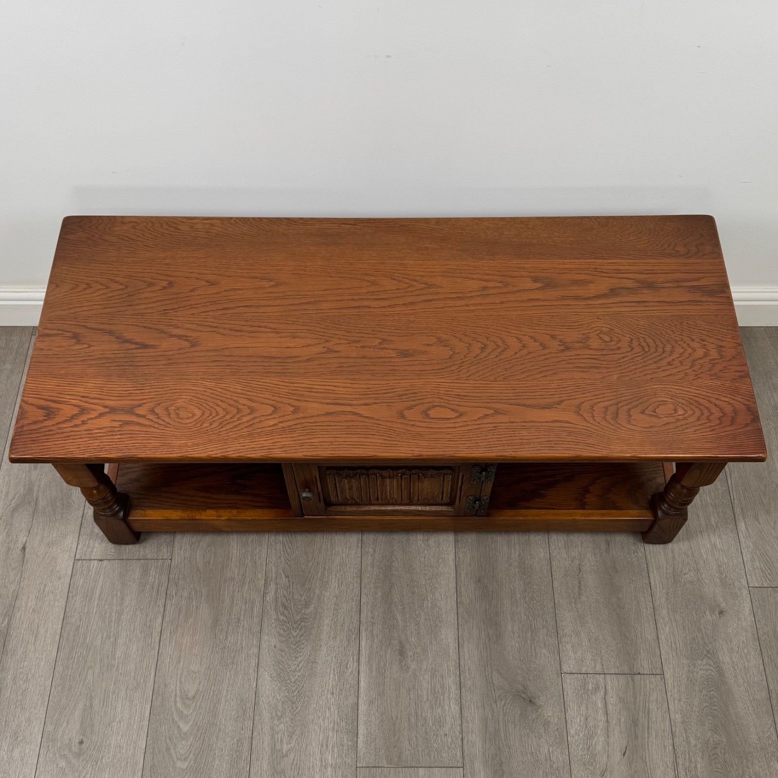 photo for sale Antique 20th Century Carved Oak Coffee Table ( Af 5878 )
