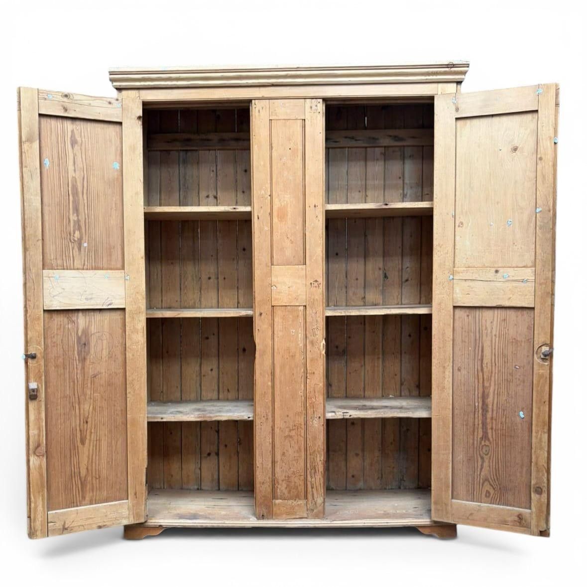 Antique Pine House Keepers Cupboard Bookcase Superior Quality Rare C1900s photo Furniture