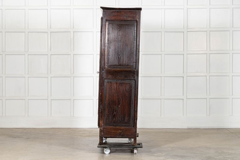 18thc French Povincial Ash Diamond Point Armoire photo vintage