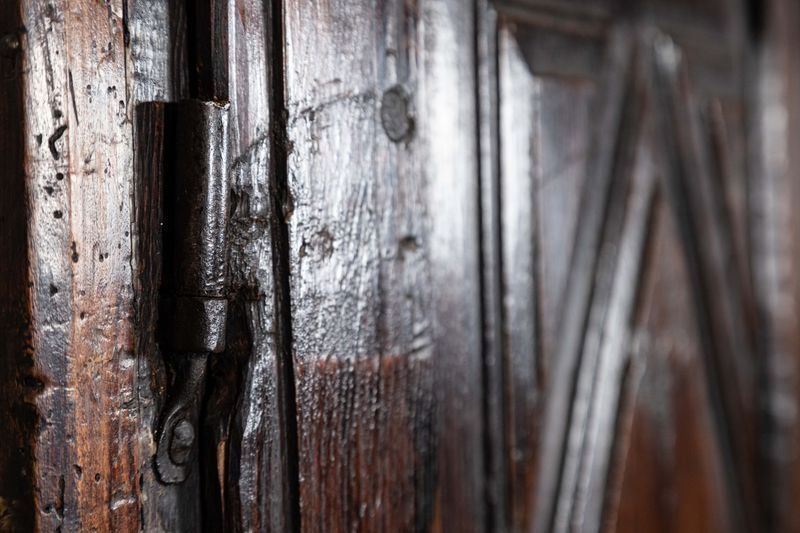 photo buy 18thc French Povincial Ash Diamond Point Armoire