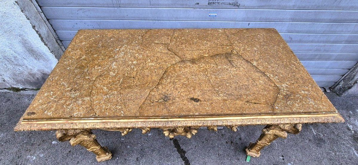 Mobilier Grande table centrale, L. 158 cm, Piémont, époque Louis XIV photo