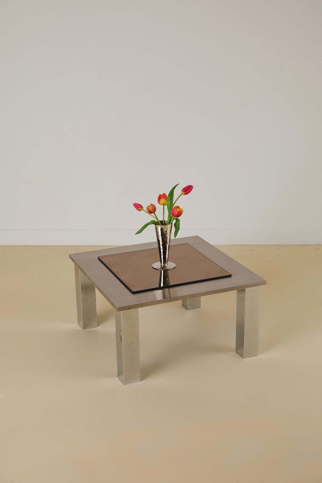 Small Aluminium Square Coffee Table