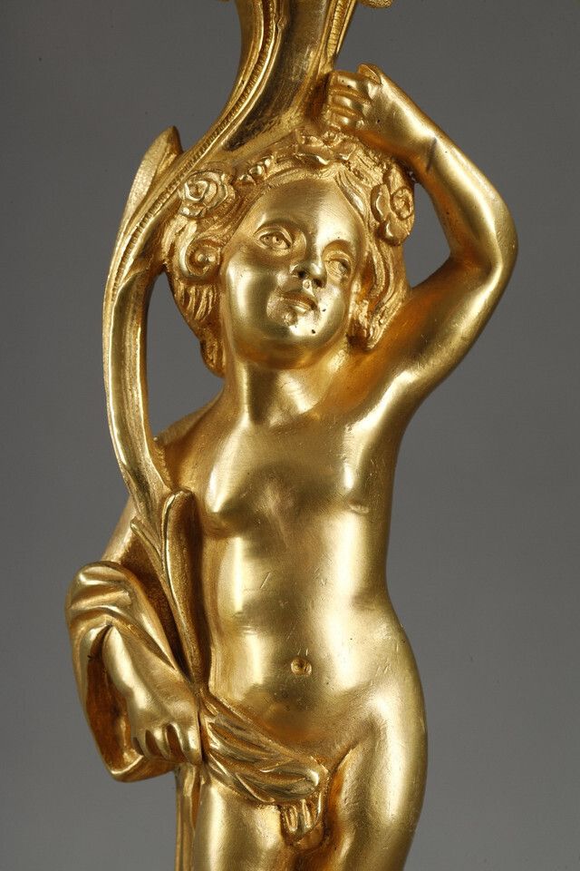 Woonaccessoires Paar kandelaars in Louis XVI-stijl photo