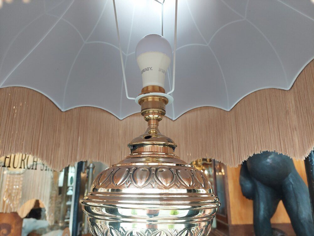 Victorian Brass & Extending Standard Oil Lamp photo 1450.0
