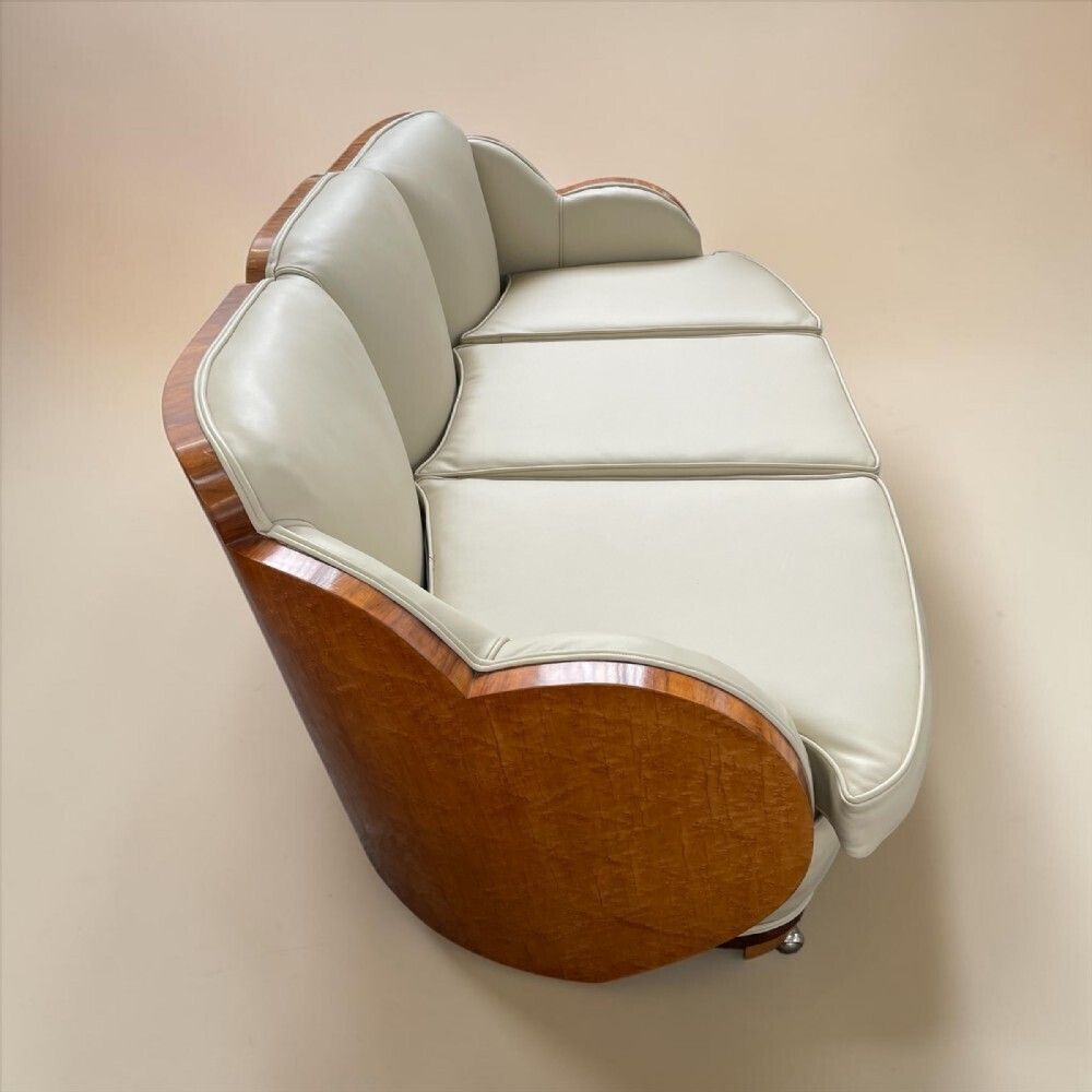 A Fine Art Deco Three Seater Sofa By Harry And Lou Epstein photo Furniture