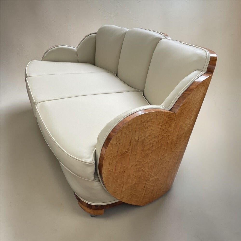 A Fine Art Deco Three Seater Sofa By Harry And Lou Epstein photo buy
