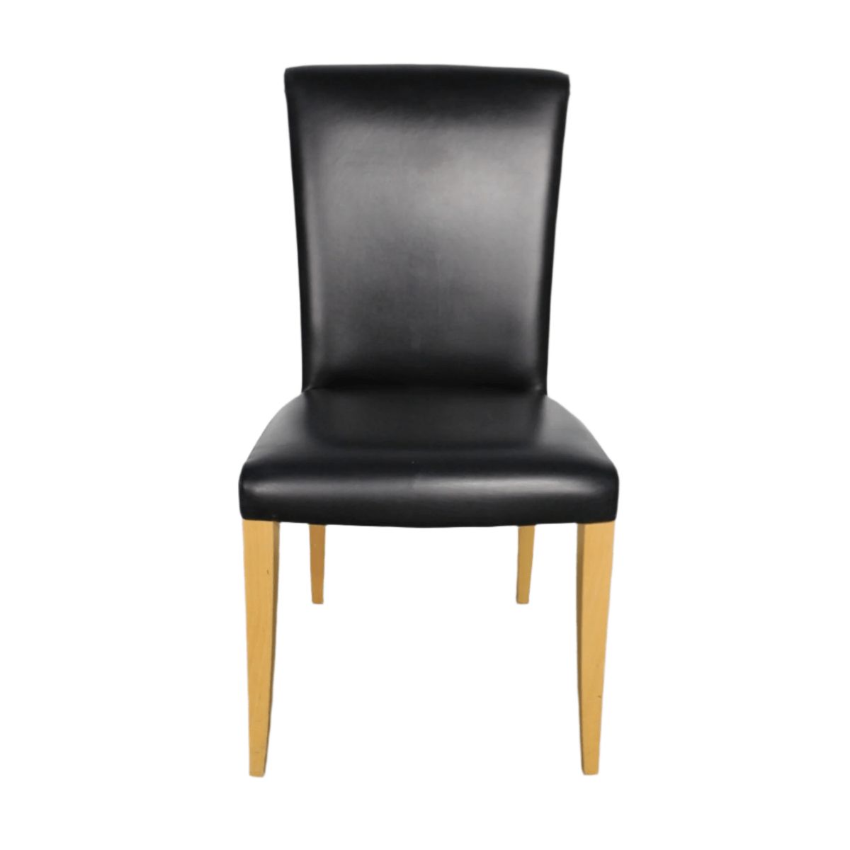 Poltrona Frau Vittoria Dining Chair In Black Pelle Frau Leather