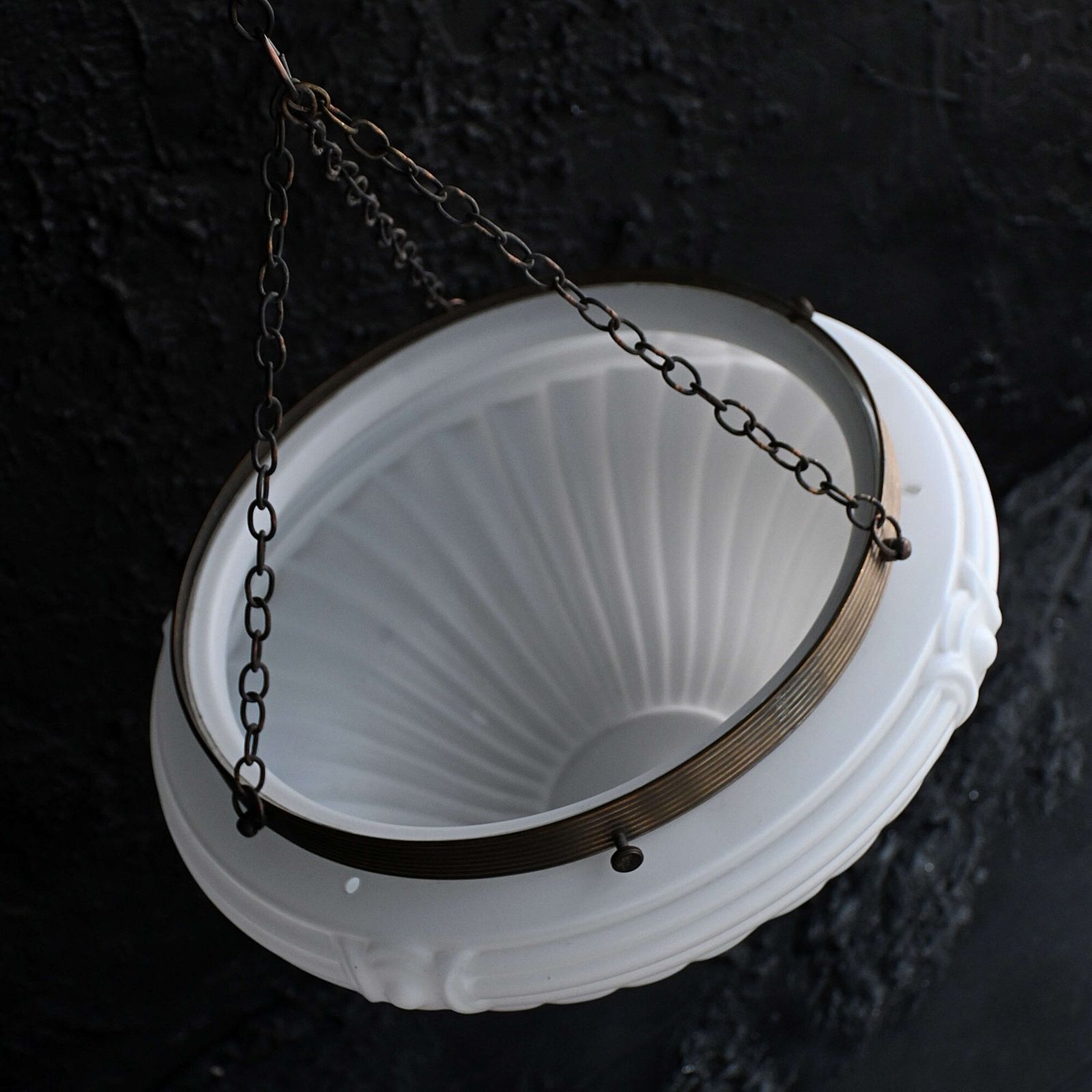 Gec Plafonnier Art Deco Opaline photo Lighting