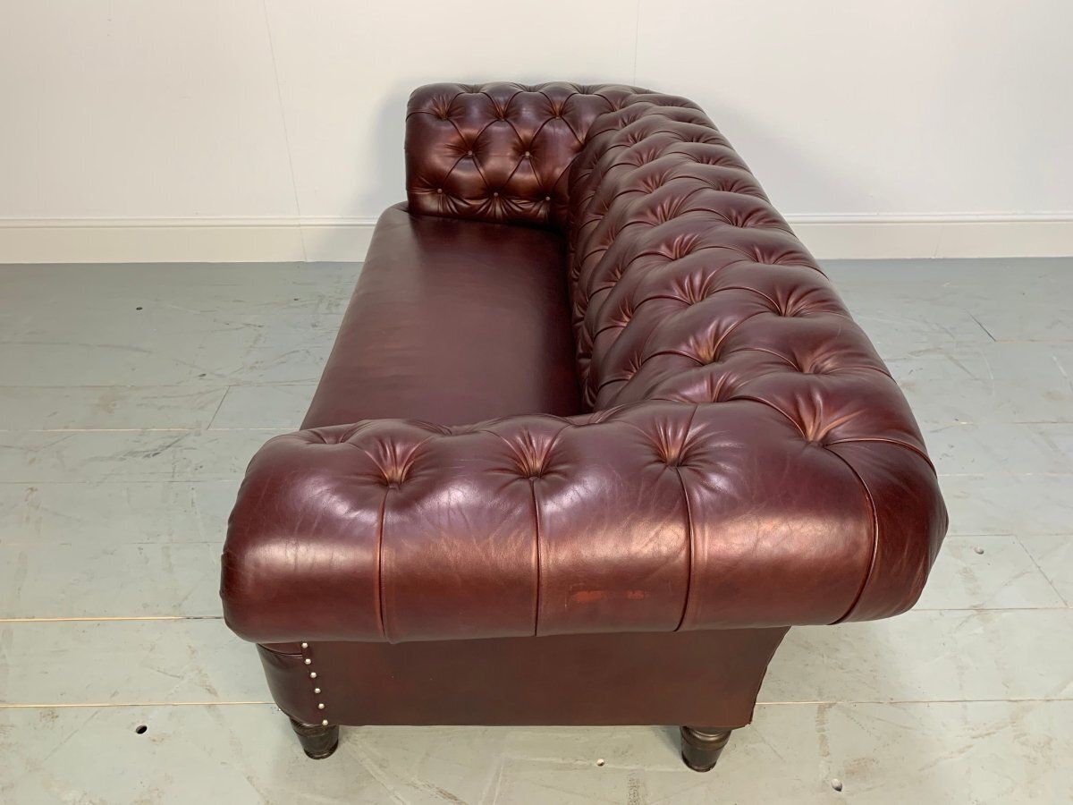 photo furniture George Smith Leather Sofa   Early Victorian Chesterfield   Buttoned Sofa In Cinnamon Leather