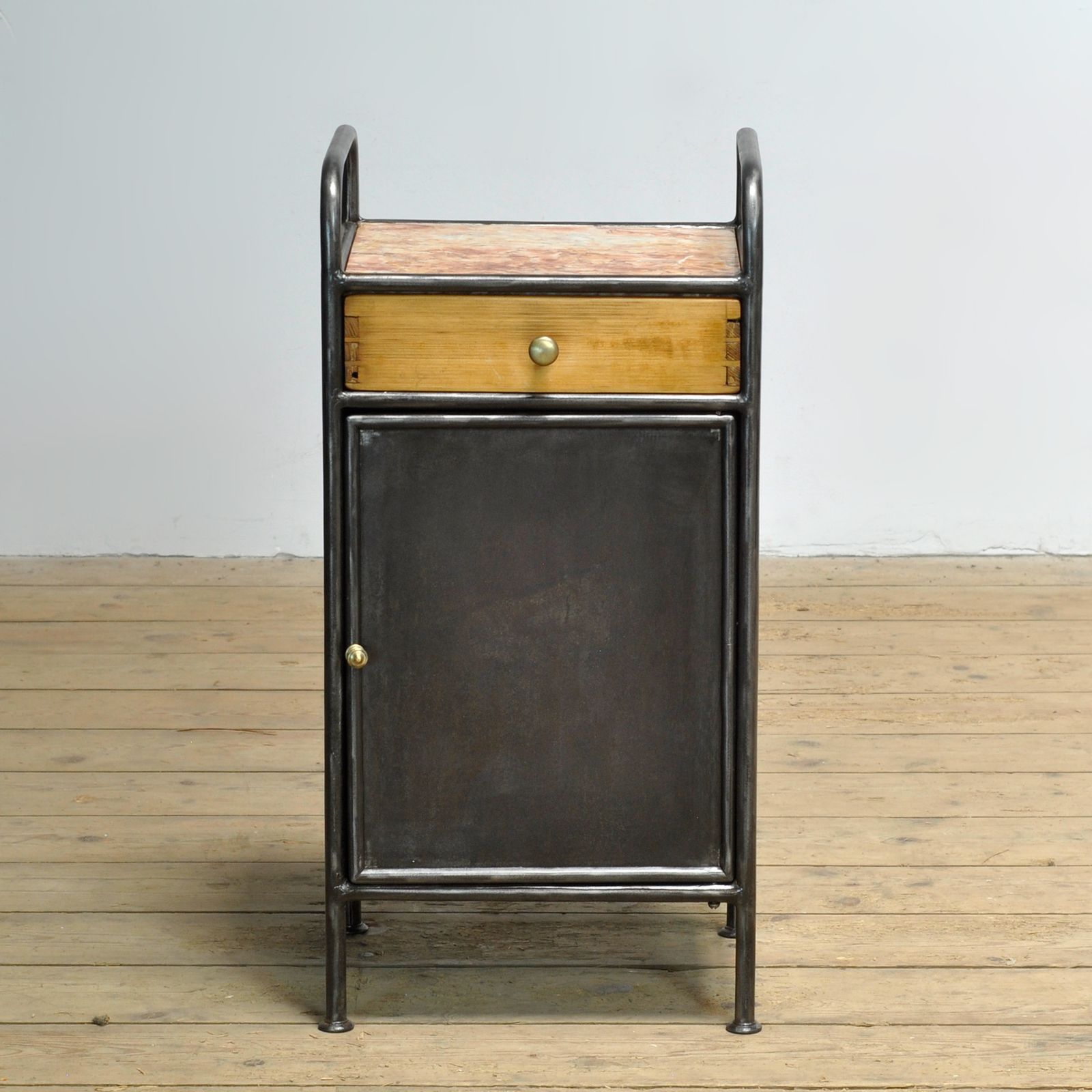 Nightstand With Marble Top, Circa 1920 photo furniture