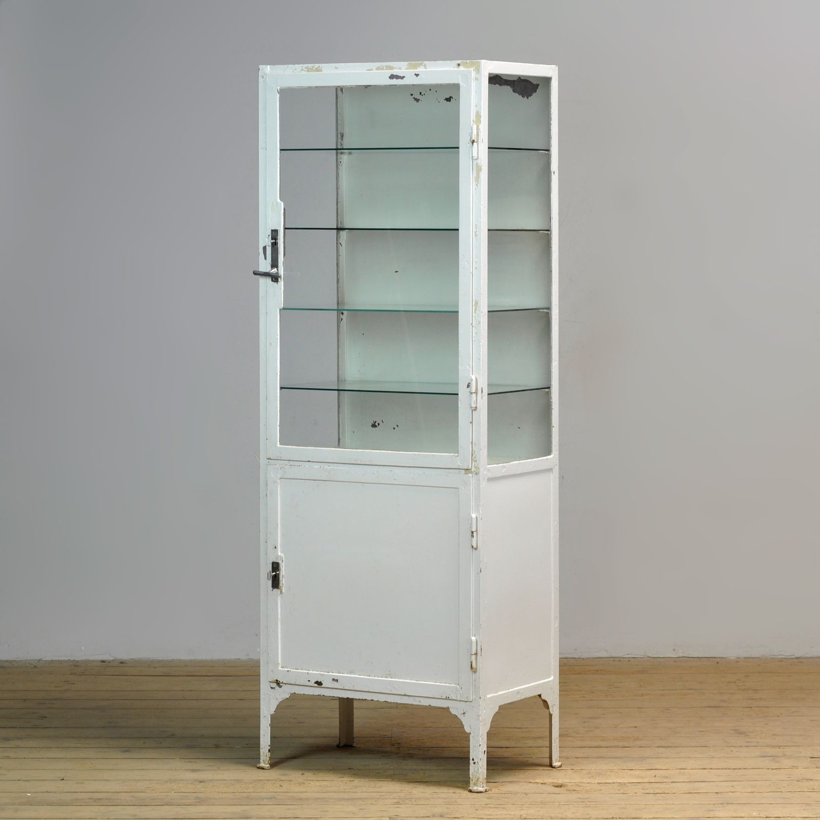 Iron Medical Cabinet, 1930s, Industrial photo for sale