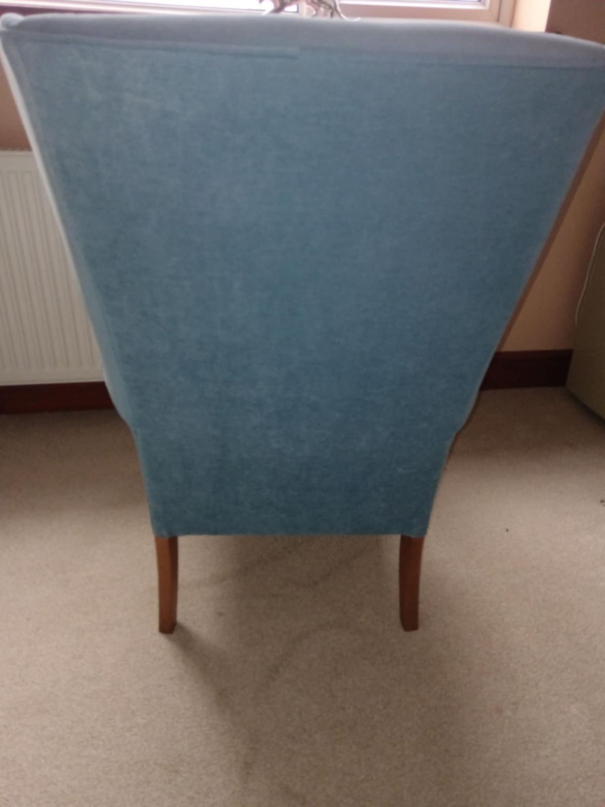 Parker Knoll Froxfield Winged Fireside Chair In Victoria Azure. photo for sale