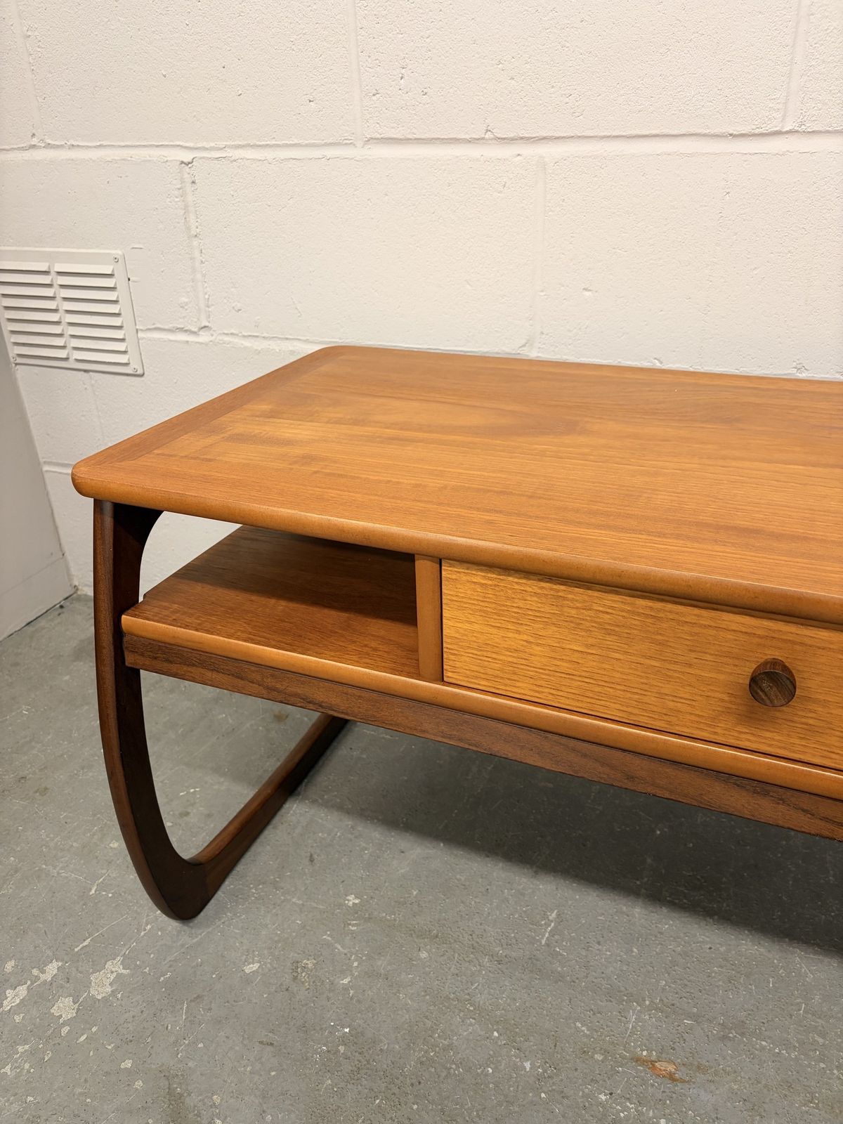 265.0 Mid Century Parker Knoll Burlington Teak Coffee Table photo