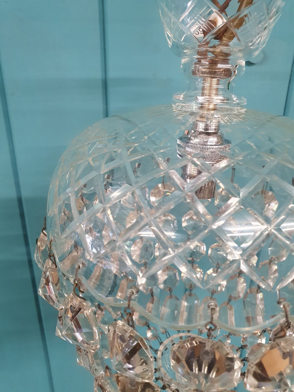 Early 20th Century Dome Top Chandelier 9" photo Lighting