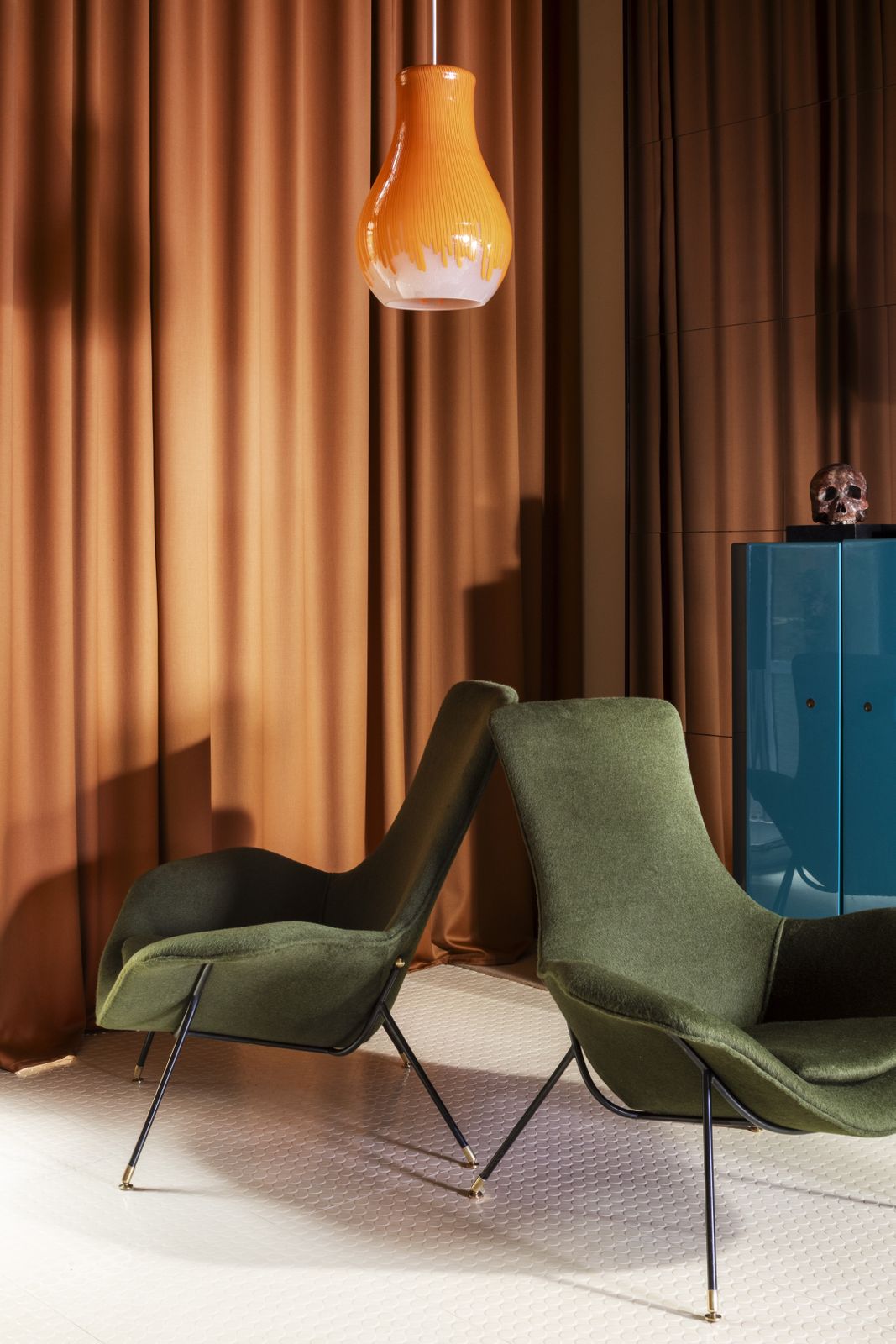 'Anemone' Pendant  In Glass By Ludovico Diaz De Santillana For Venini photo vinterior