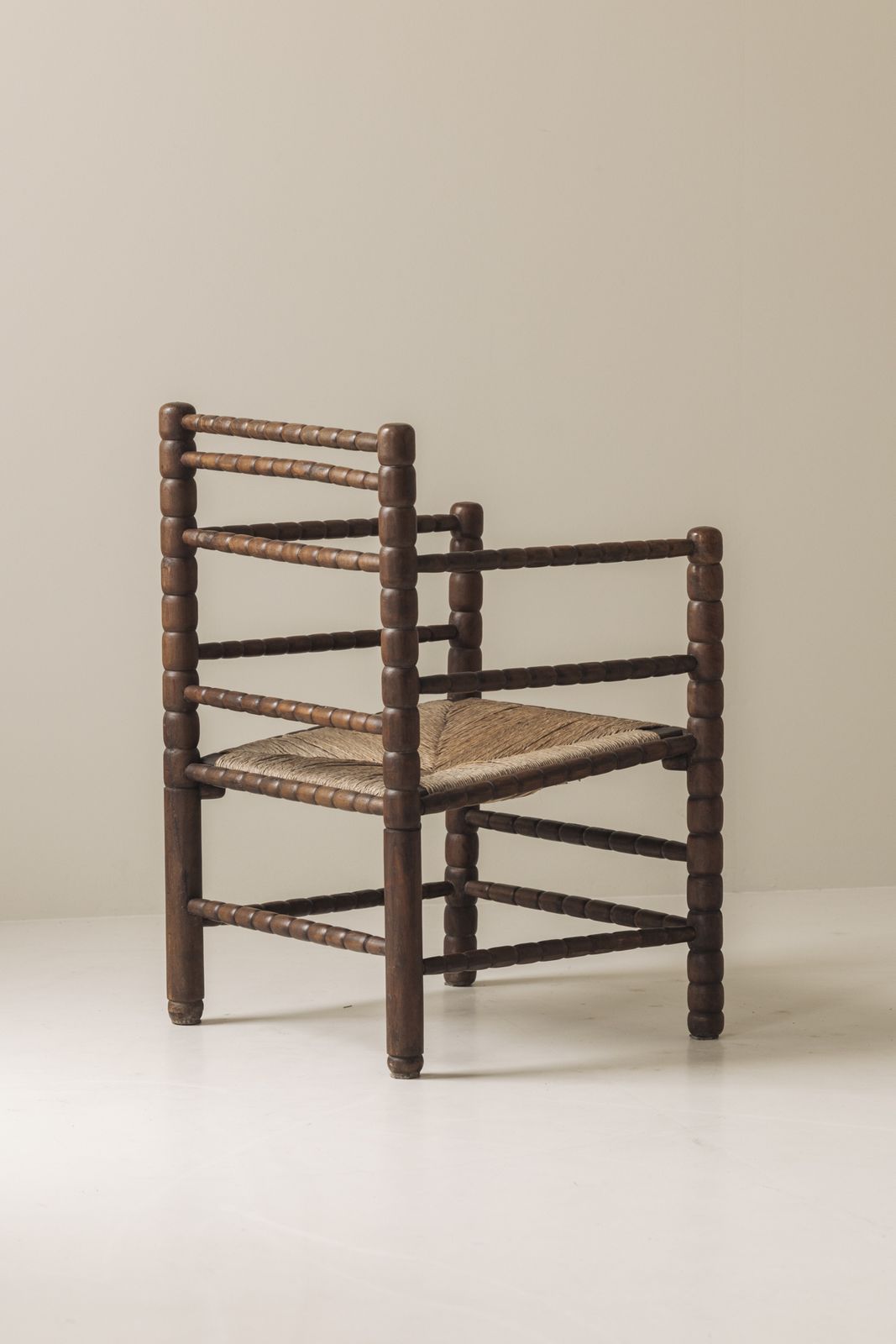 Sculptural French 'Bobbin' Armchairs, 1950s photo 2600.0