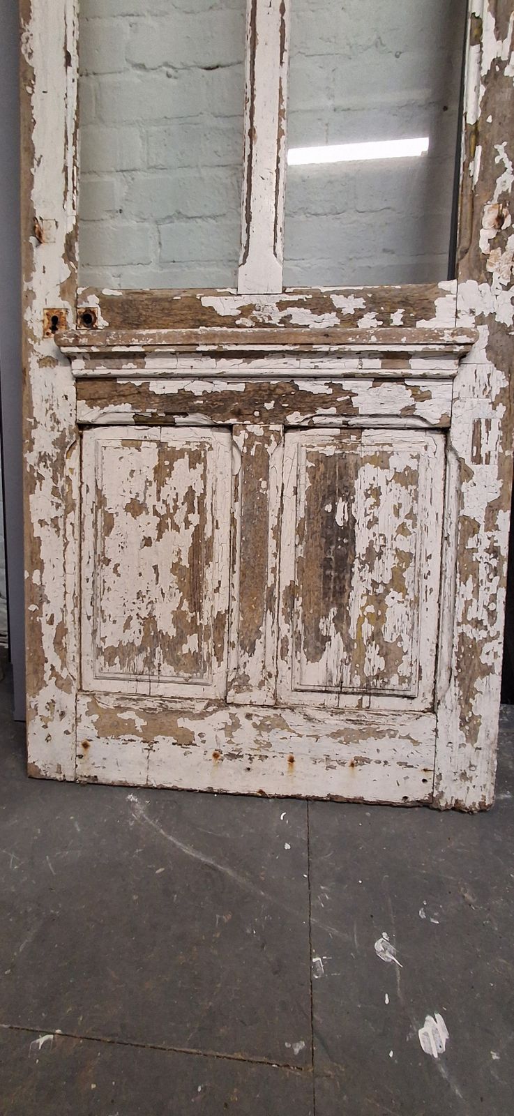 Antique Chippy Paint Door, 1930s photo for sale