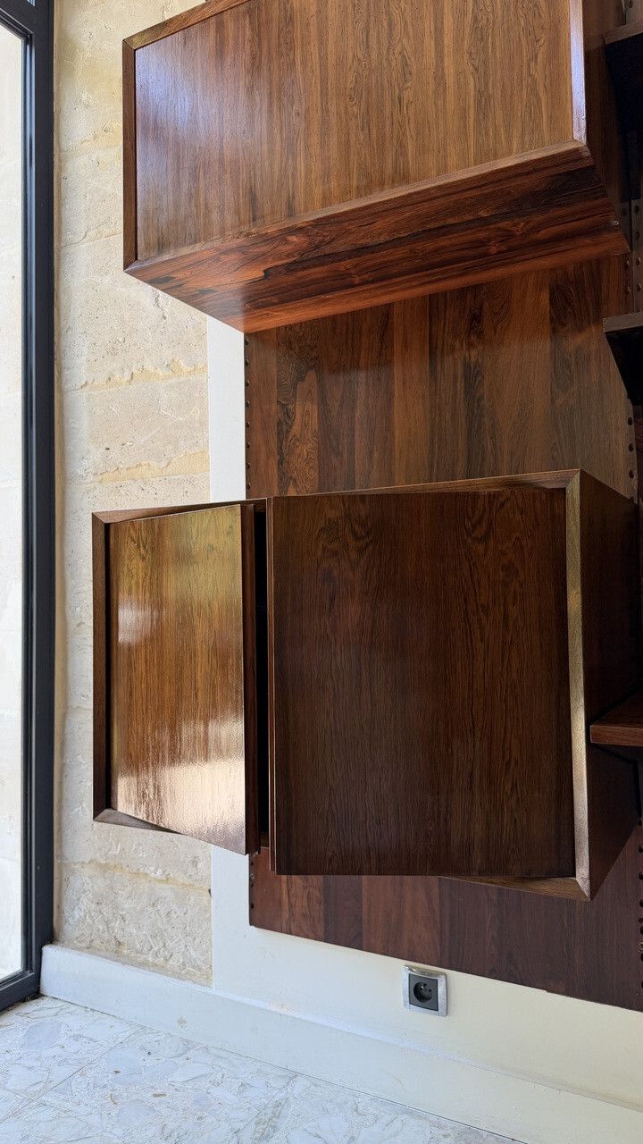 photo buy Scandinavian Modular Wall Shelf In Rosewood, Poul Cadovius, 1960s