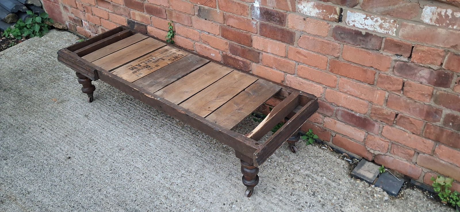 photo vinterior Antique Chaise Lounge Base Or Upcyle Coffee Table Project