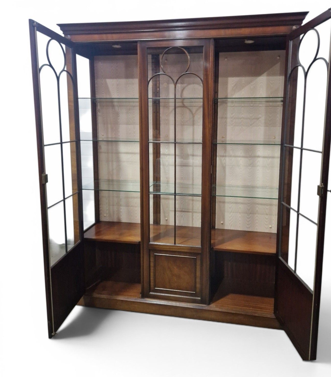 Bevan Funnell Reprodux Mahogany Showcase Display Cabinet Glazed Large Lockable photo 595.0