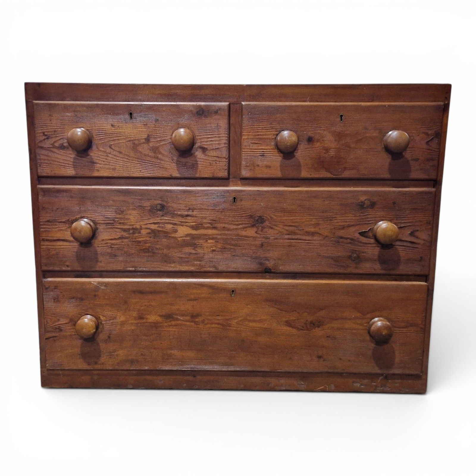 Victorian Pine Drawers Antique Cottage Farmhouse Chest Of 4 Drawers Rustic photo vinterior