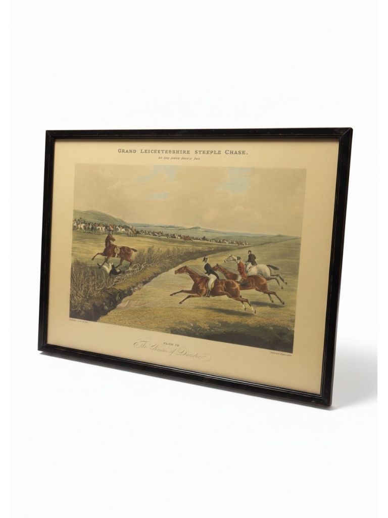 Grand Leicestershire Steeple Chase: "The Climax Of Disaster" By Alken & Bentley, 1830
