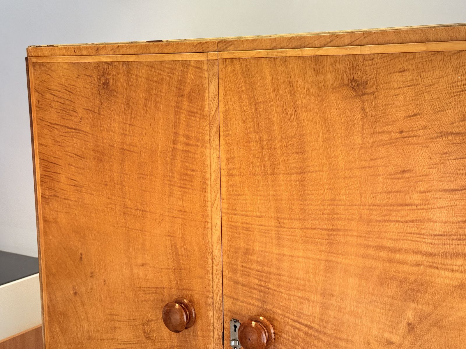 photo furniture Art Deco Compactum Wardrobe, Walnut With Fitted Integral Interior