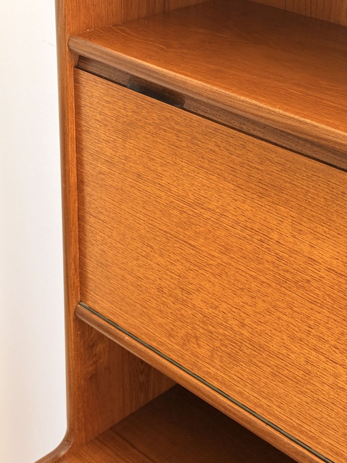 Turnidge Of London, Mid Century Modern Danish Design Teak Wall Unit photo buy