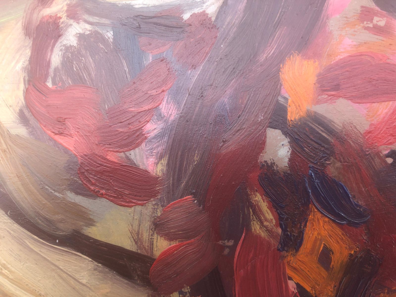 Ramon Pichot I Soler – Mediterrane vrouw met bloemen, interieur, post-impressionistisch olieschilderij, ca. 1975 photo vinterior