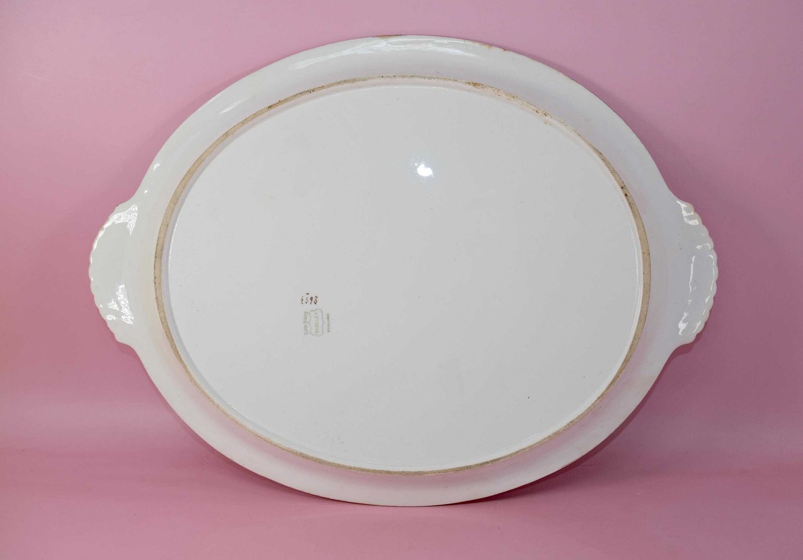 Antique Foley Shelley Oval Serving Platter C.1910 | Exotic Bird Rose Pattern | Late Foley England | Edwardian English Porcelain Gift photo buy