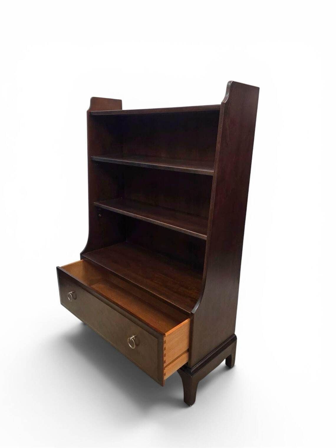 Vintage Stag Bookcase / One Drawer / C1970 photo Furniture