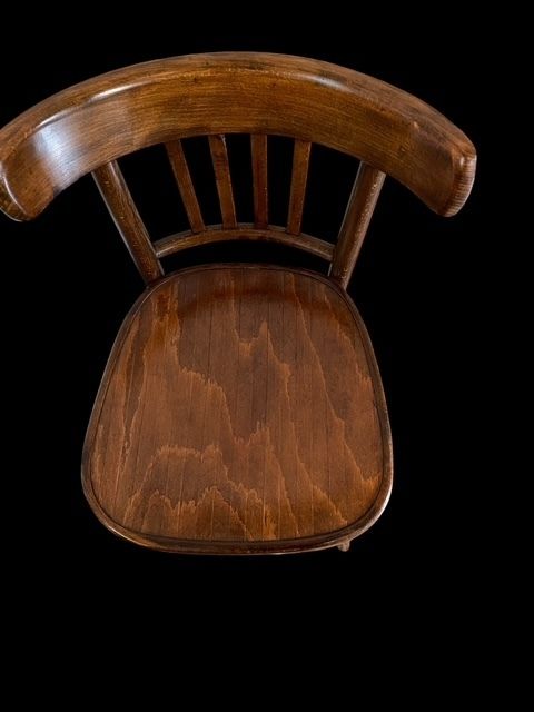Set Of 4 Early 20th. Century Thonet Style Bentwood Chairs photo vintage