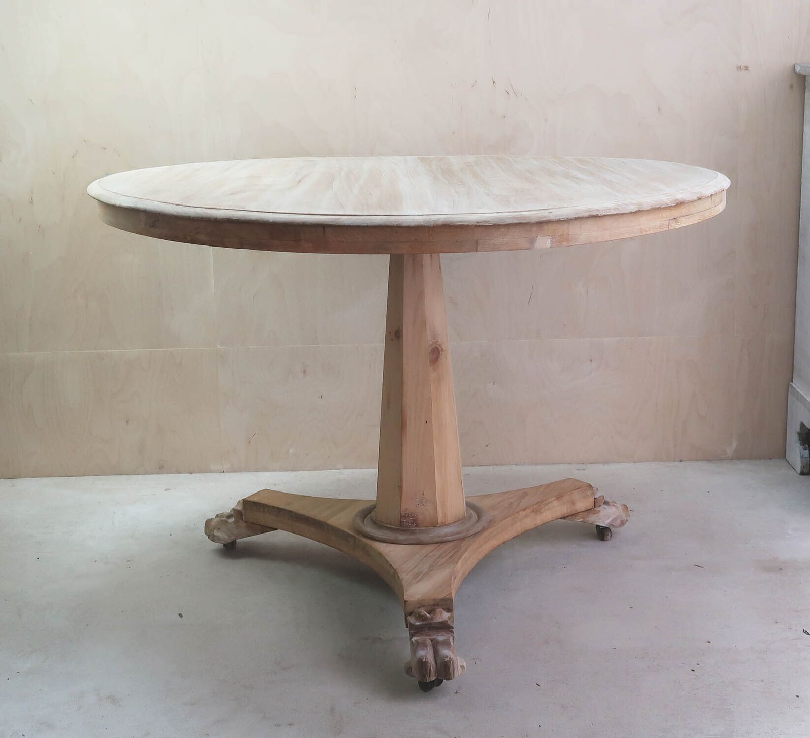 Small Antique Palladian Style Round Bleached Table. English C.1835 photo Furniture