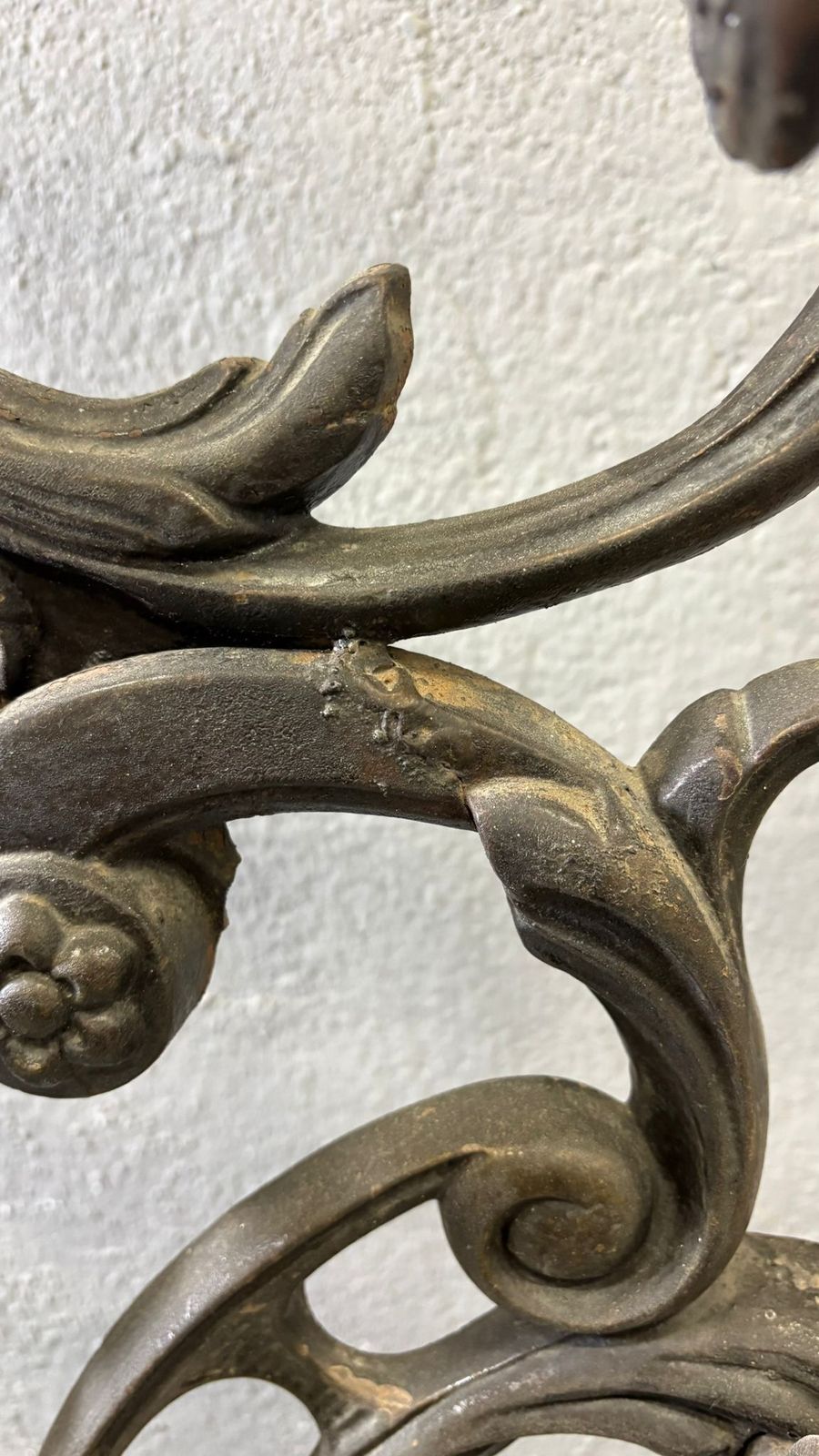 Furniture Antique Cast Iron Hall Stand, Victorian Coat Rack With Marble Base, Ornate Hall Tree, 19th Century photo