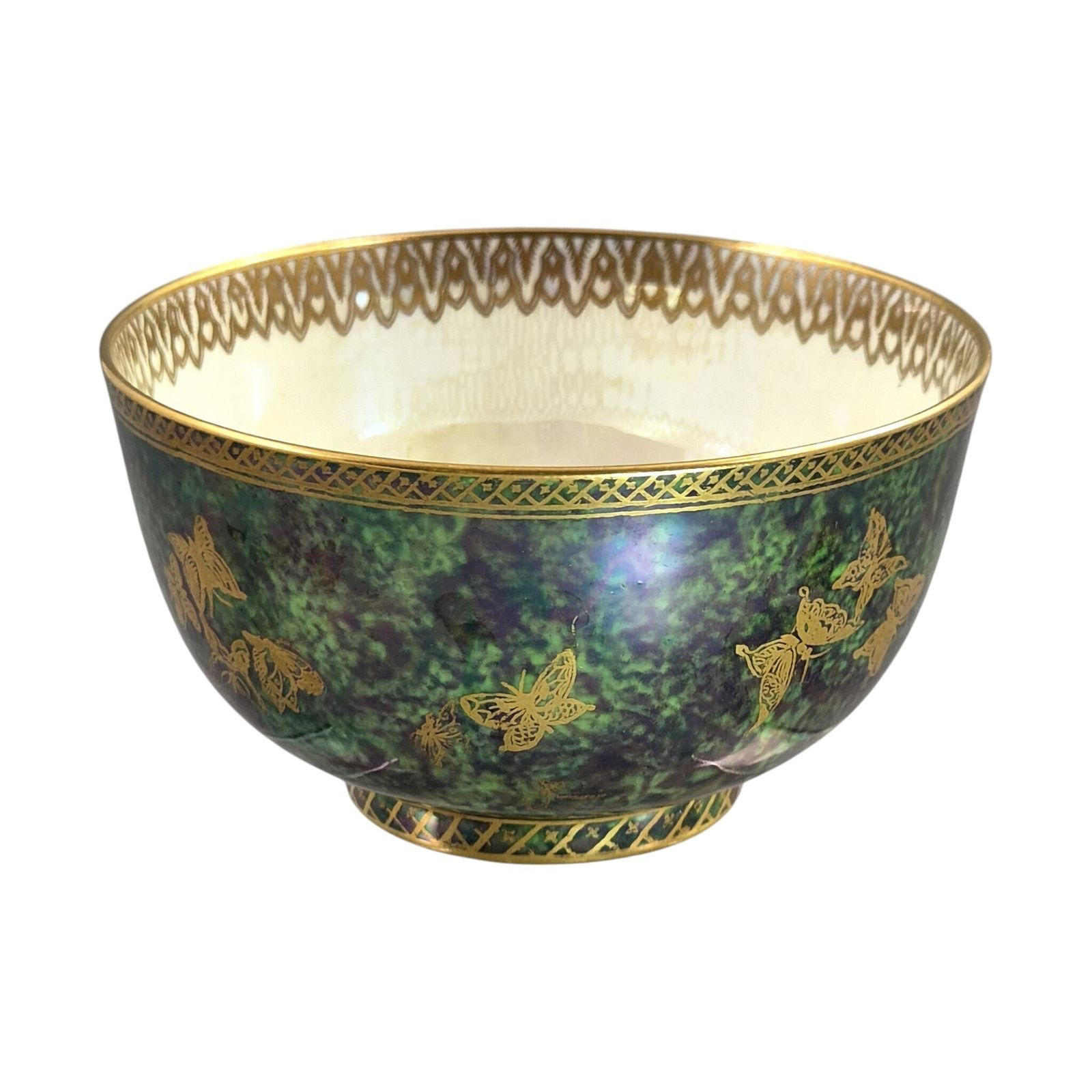 Daisy Makeig Jones Wedgwood Fairyland Lustre Green Butterfly Bowl, ca. 1920 photo buy