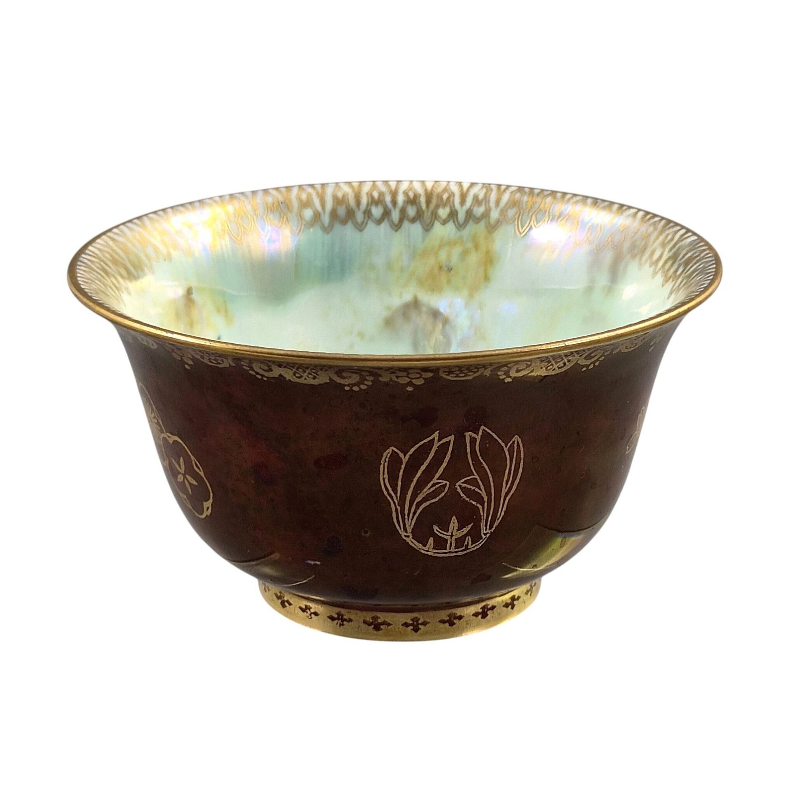 Wedgwood Fairyland Ruby Lustre Butterfly Bowl By Daisy Makeig Jones, C.1914 photo Woonaccessoires
