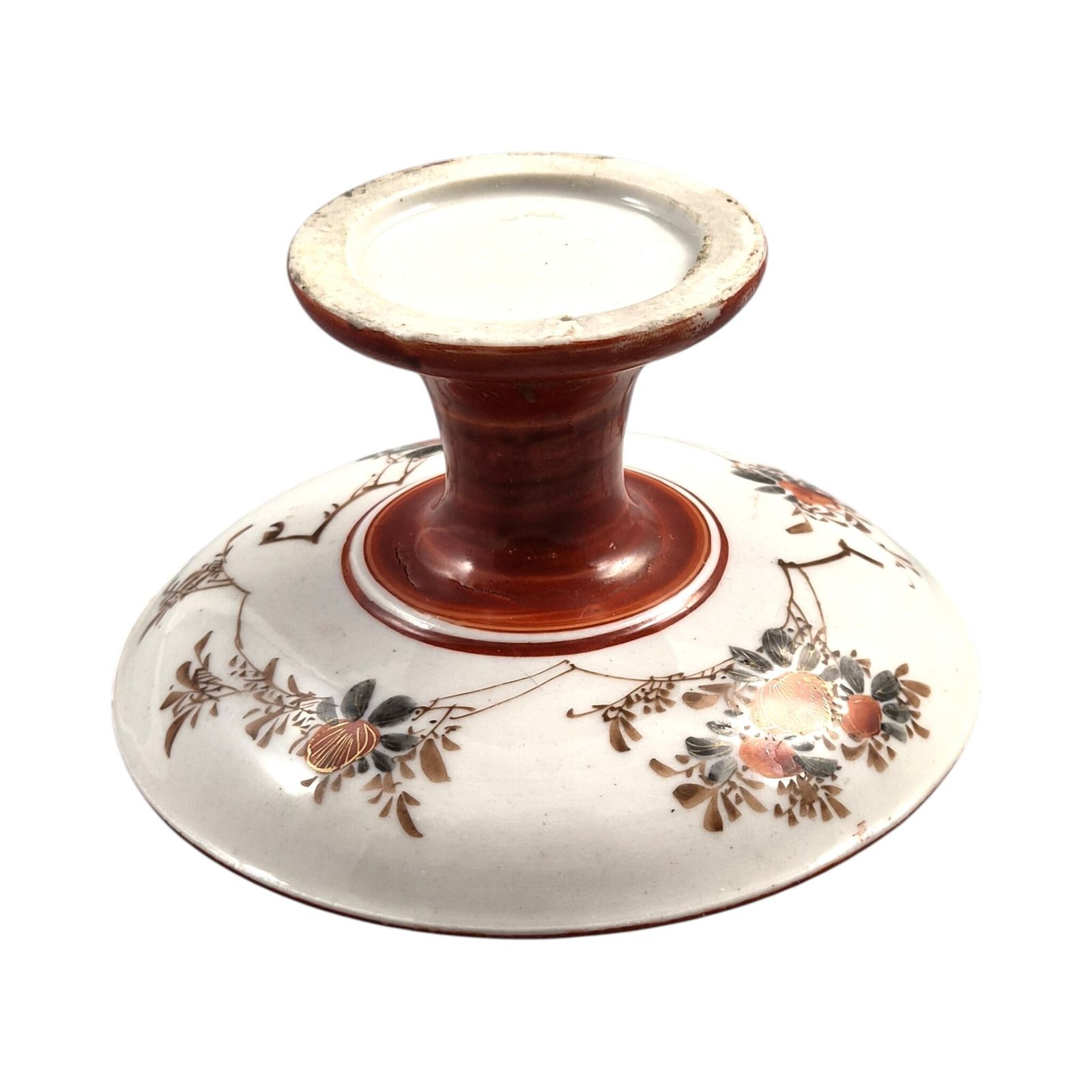 Meiji Kutani Theepot Met Bamboehengsel En Decoratieve Vaasstandaard, ca. 1890 photo 400.0