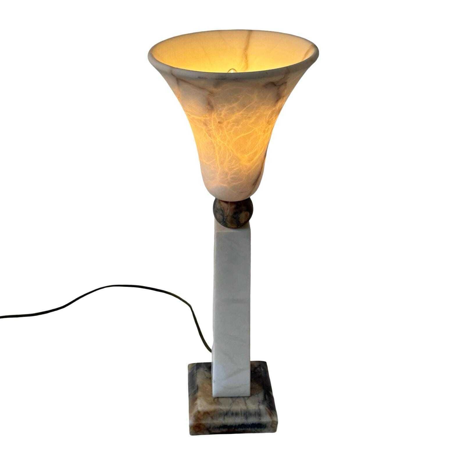 Pegasam Spain   Alabaster Tafellamp   Brutalist Stijl photo for sale