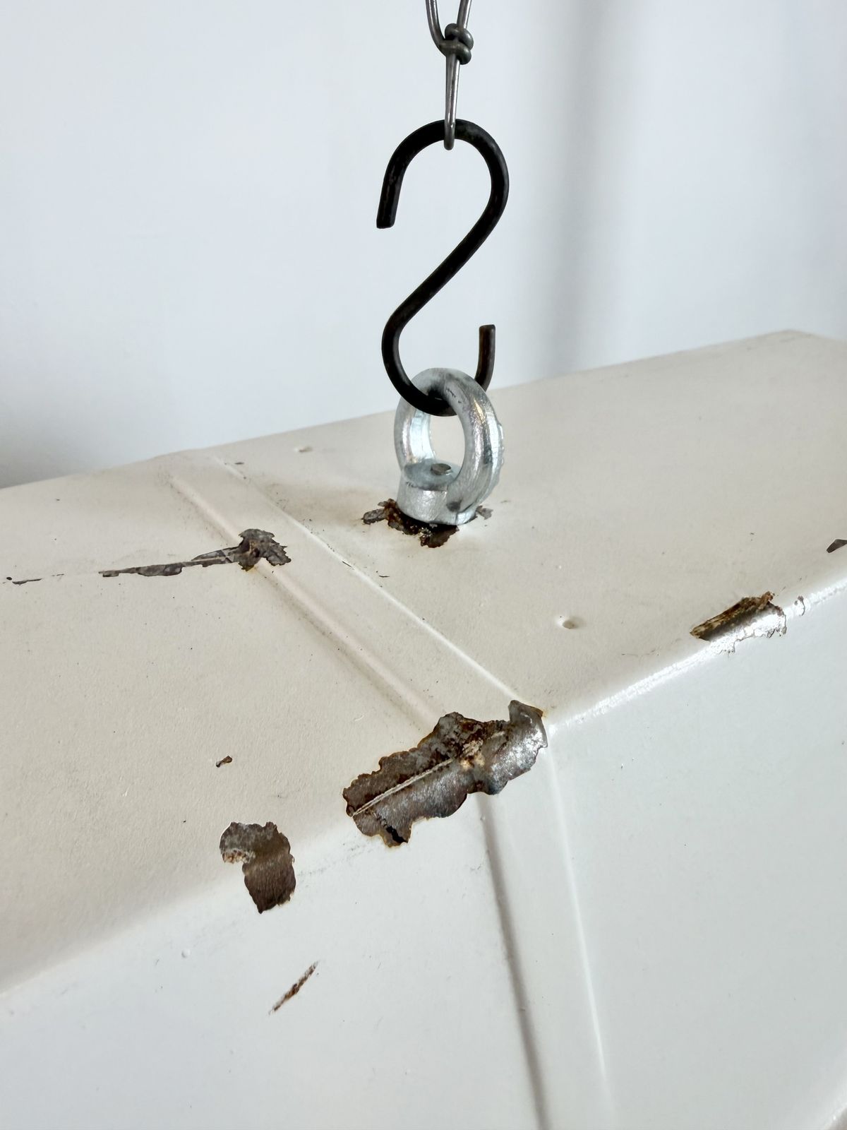 photo furniture Beige Industrial Hanging Tube Light From Famor , 1970s